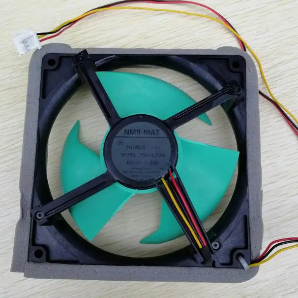 

NMB-MAT FBA12J12M 12V 0.23A three-line refrigerator fan