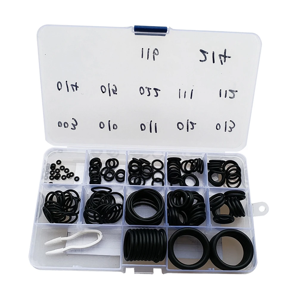 170Pcs Scuba Diving O-Ring Kit  with Pick Set - 12 Sizes 70 Duro Dive Hose Tank Valve Regulator Sealed Rings Swimming Diving