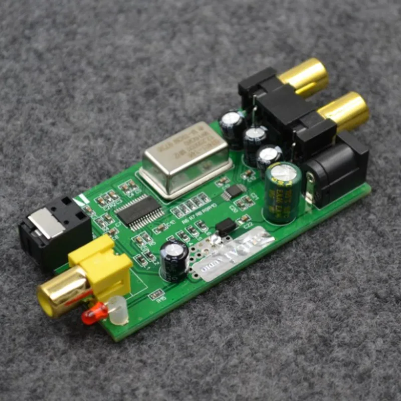 DC5V L12 digital to analog audio converter DAC decoder board Fiber coaxial signal input converts the analog signal rca output
