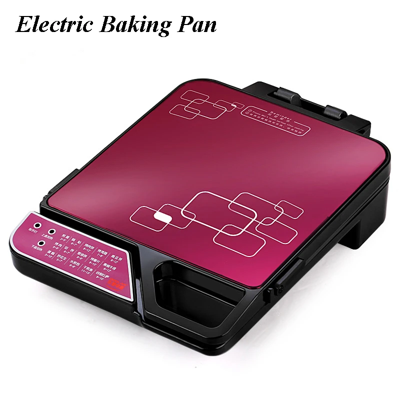 Multi-function Electric Cake Machine Ultra-thin Square Grilling Machine Automatic Non-stick Double-sided Heating Pizza Machine