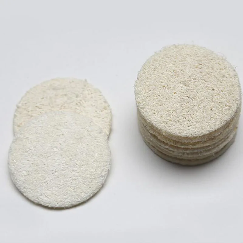 

Natural Loofah / Luffa / Loofa Facial Makeup Remove Cleaning Pad Dead Skin Bath Shower Scrubber Exfoliating 300pcs ZA5739