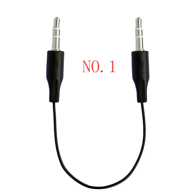 15cm 90 degree elbow angled 3.5mm male to male  car AUX audio cable flat  shape short cable