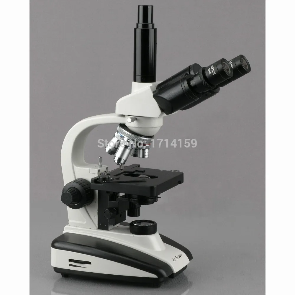Vận Động Hành Lang Kính Hiển Vi-AmScope Tiếp Liệu 40X-1000X LED Trinocular Hợp Chất Kính Hiển Vi Với 3D Sân Khấu & Đảo Ngược Nosepiece