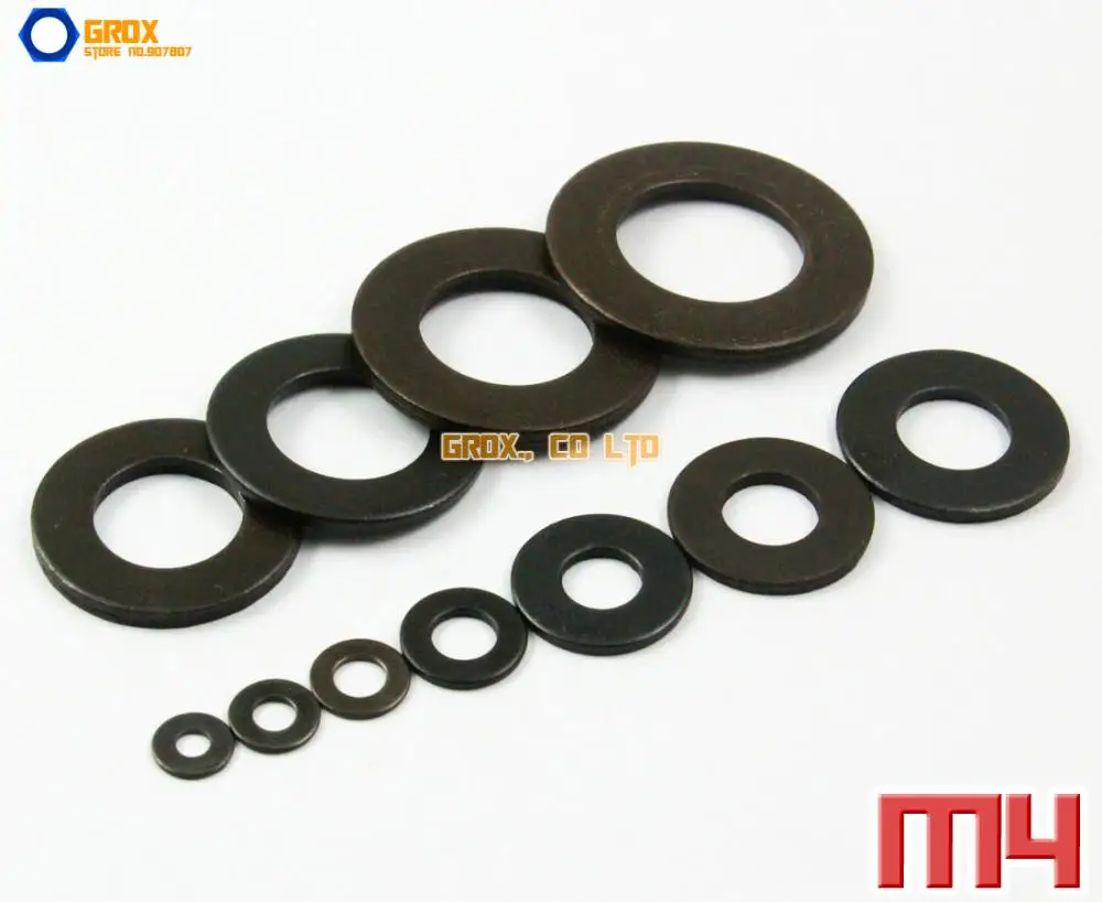 

400 Pieces M4 Flat Washer 8.8 Grade Alloy Steel