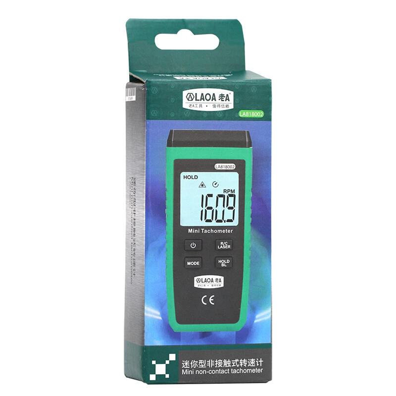 LAOA Tachometer Digital display non-contact motor speed tachometer laser digital tachometer Tachomet