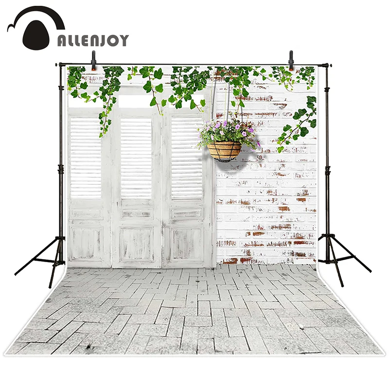 Allenjoy photographic background Tree Page doors floor Walls backdrops newborn kids vinyl photo 150x200cm