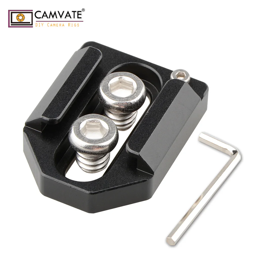 CAMVATE Kalten Schuh Mount Adapter Mit 1/4 "-20 Schrauben Für Kamera Monitor LED Video Licht Mikrofon Fotografie Zubehör