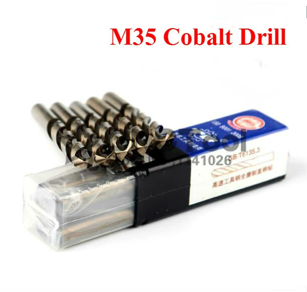 Free Shipping 10PCS 5.0mm-8.0mm M35 Twist Drill Hss-Co Stainless Steel Drilling High Quality Cobalt Drill Spiral Drill Bit