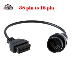 Dla Mercedes Benz MB 38Pin do OBD2 OBDII 16-pinowe Adapter diagnostyczny kabel połączeniowy