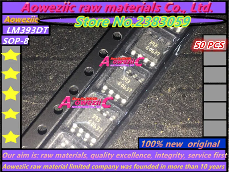 Aoweziic 100% new original  LM393DT 393 SOP-8 low power dual voltage comparator