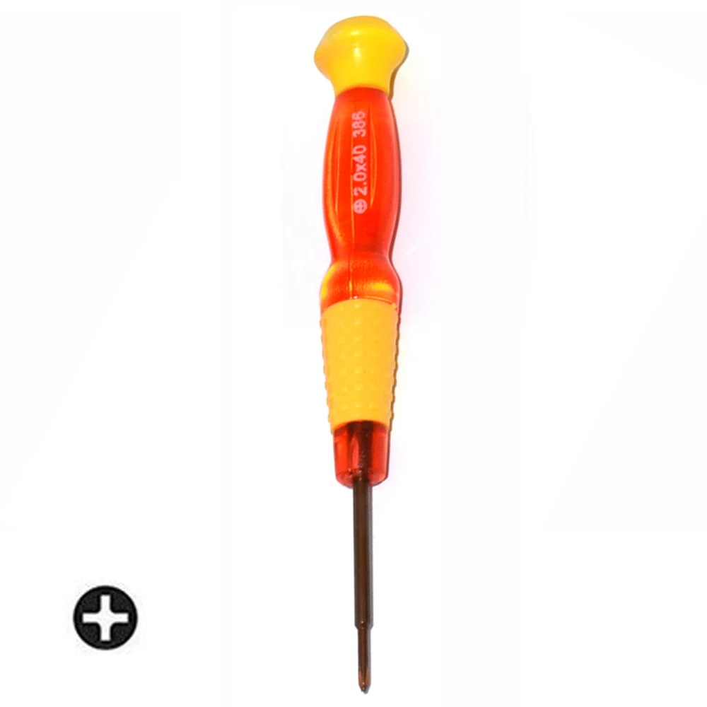 Universal discharger screwdriver with red yellow cross for game accessorice repair tools