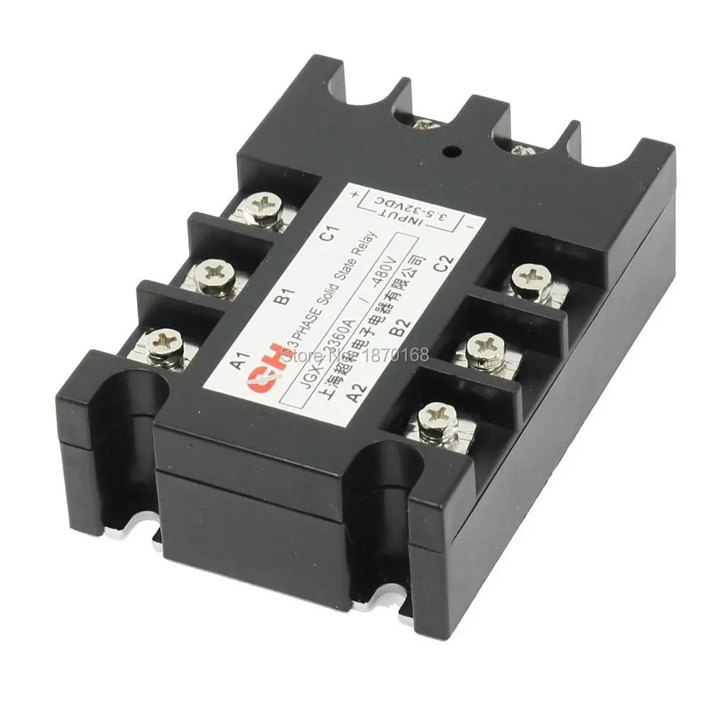 Jgx-3360 3.5 - 32VDC masukan 480VAC 60A keluaran DC / AC tiga fase SSR Solid State Relay