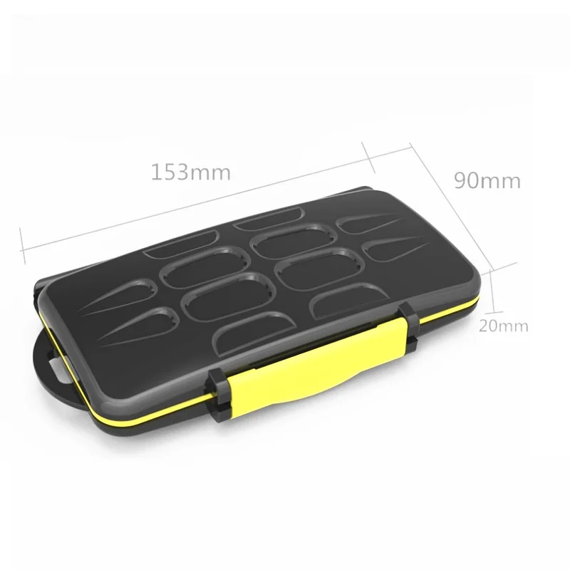 Memory Card Case Box Storage Holder 12SD 12TF Micro SD 24Cards Hard Bag Waterproof Plastic Shaped for Camera