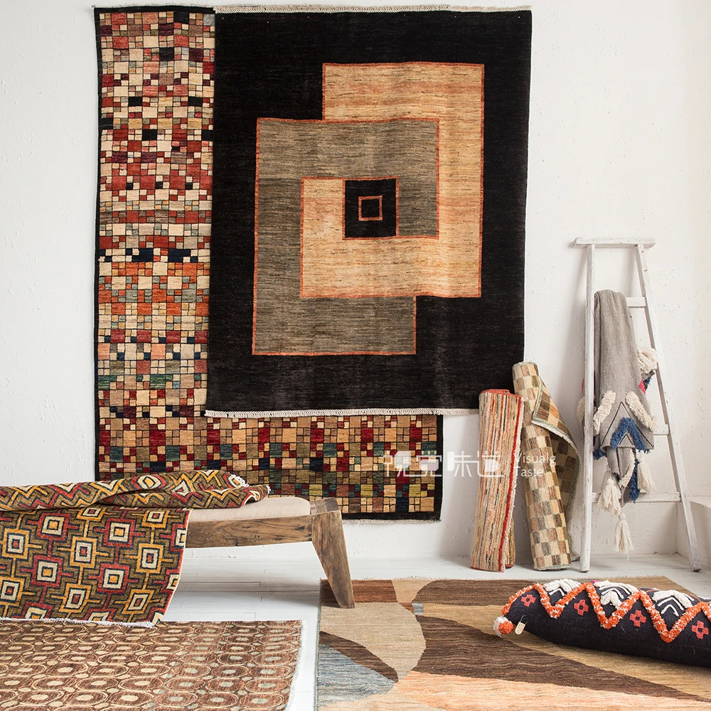 Afghanistan Kilim Turkey Nation Wind Geometry Northern Europe Modern A Living Room Carpet Land Cushion Orphans