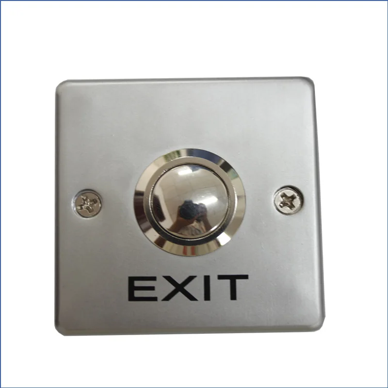 base case exposed mounting access control system door gate lock exit push button switch door release metal COM NO 54*54*26mm