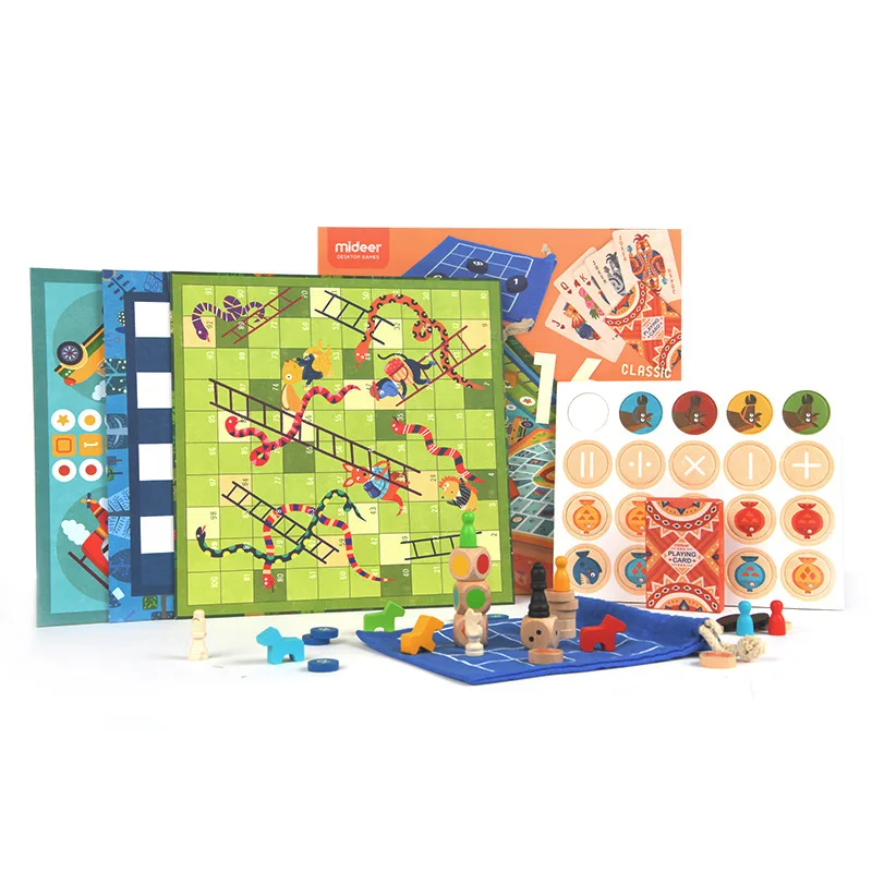 MiDeer 16 in 1 classic games Multi-function board game parent-child early education chess toys 2~4 players 3Y+