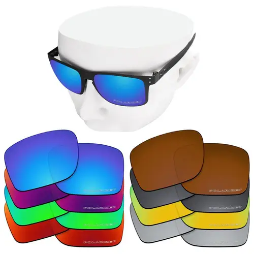 OOWLIT lentes de repuesto de policarbonato antiarañazos para Oakley Holbrook Metal OO4123, gafas de sol polarizadas antisal grabadas