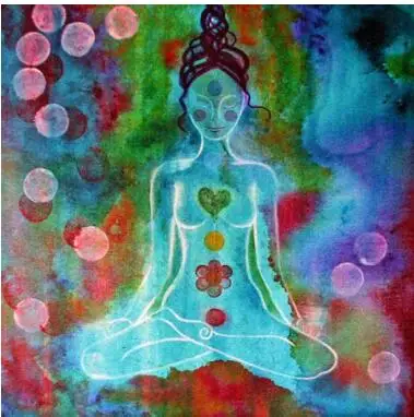 chakra meditation 3D diamond painting glow 5D Rhinestone Art DIY Diamond Embroidery Full Portrait dimond painting Mosaic