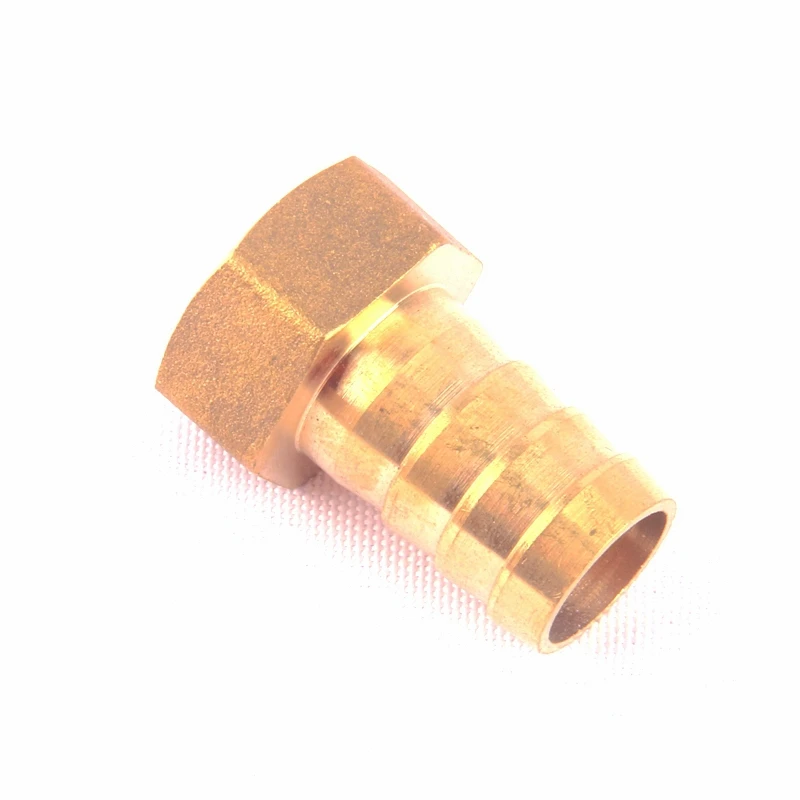 

12pcs Green Thumb 1/2 Inch to 16mm Female Thread Brass Straight Connector for Plumbing Accessories