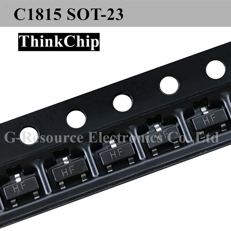 (100 pcs) 2SC1815 SOT-23 C1815 SOT23 SMD NPN 신호 트랜지스터 (마킹 HF)