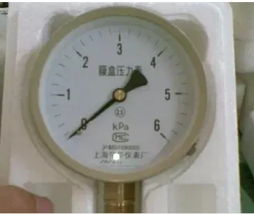 KPa diaphragm gas meter gauge micro-pressure gauge overpressure prevent type YE-100 25KPA