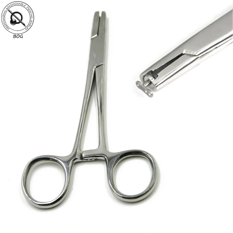 BOG-316L Stainless Steel Dermal Anchor Holding Pliers Professionele Piercing Tool  Body Jewelry Tools dermal disc forceps