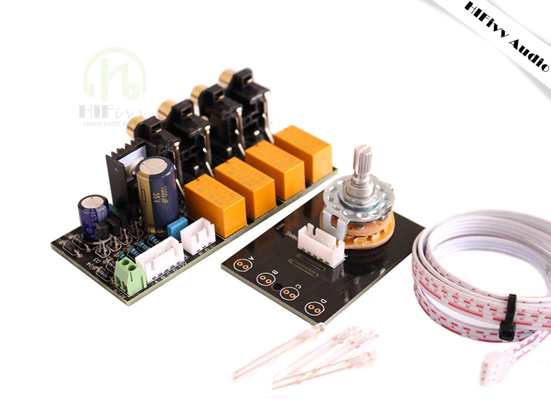 Аудио стерео реле 4 способа выбор сигнала входная плата для аудио усилителя переключатель источника звука 4 Выберите 1 печатная плата