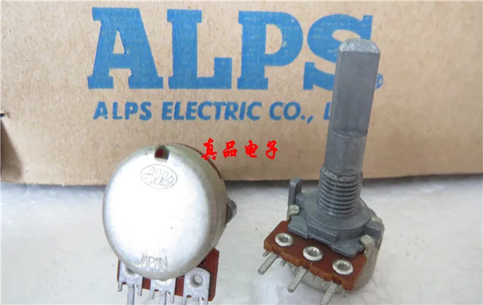 

ALPS type 16 Japan imported A100K fever amplifier audio volume potentiometer handle length 25MM switch