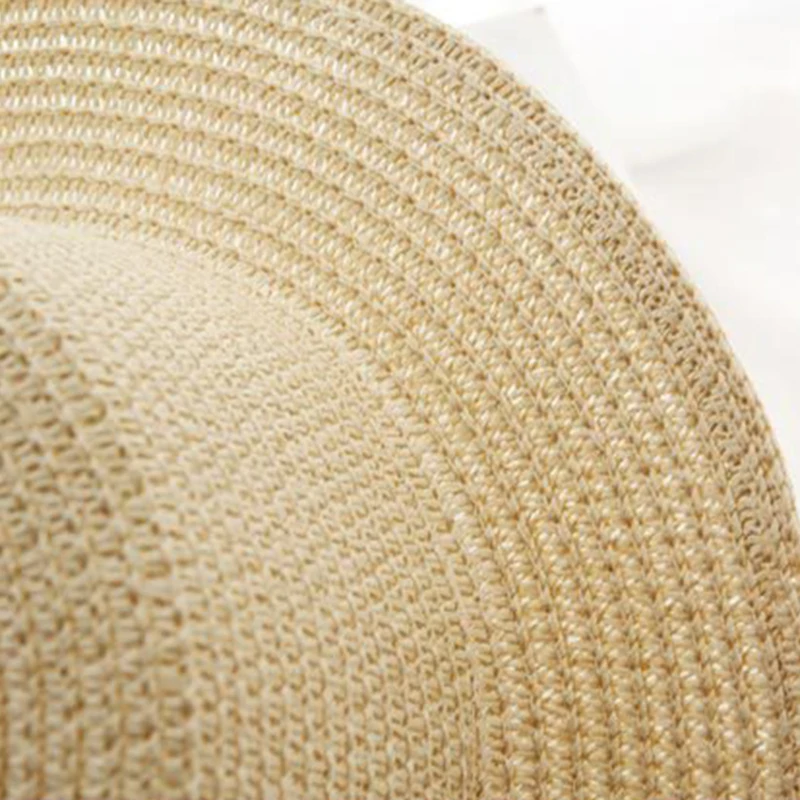 Summer Parent-child simplicity Solid color Sun Hat Visor For Women Caps Fashionable Straw Hat  Sea Beach Trip Caps girl hat