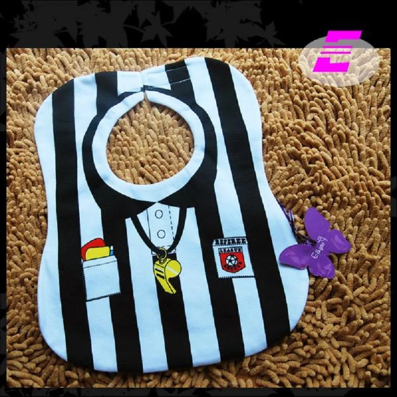 Soccer Referees Costumes Newborn Bibs dribble towel Waterproof Baby Boy Bib babador bandanas Bebe Apron Girl Scarf Cotton