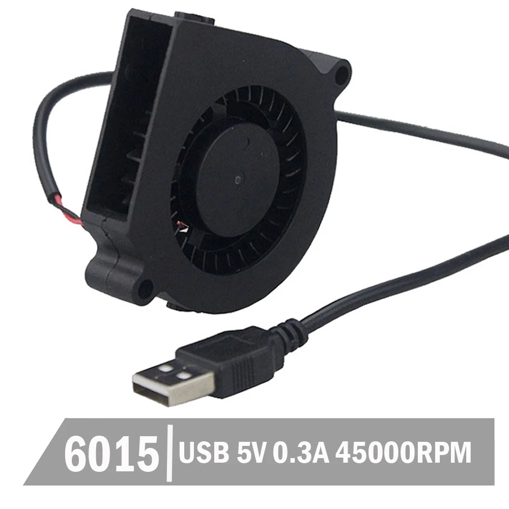 

1 шт. Gdstime 60 мм x 15 мм 6015S USB 5V DC бесщеточный маленький центробежный вентилятор охлаждения