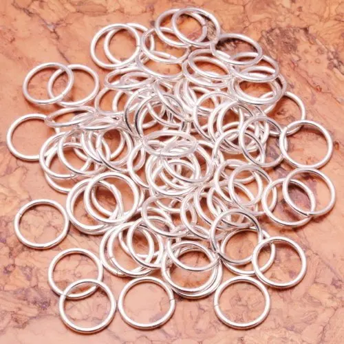 80000pcs 400pcs 200 pcs  Beautiful Bead 100pcs Silver Plated Open Jump Rings 10mm