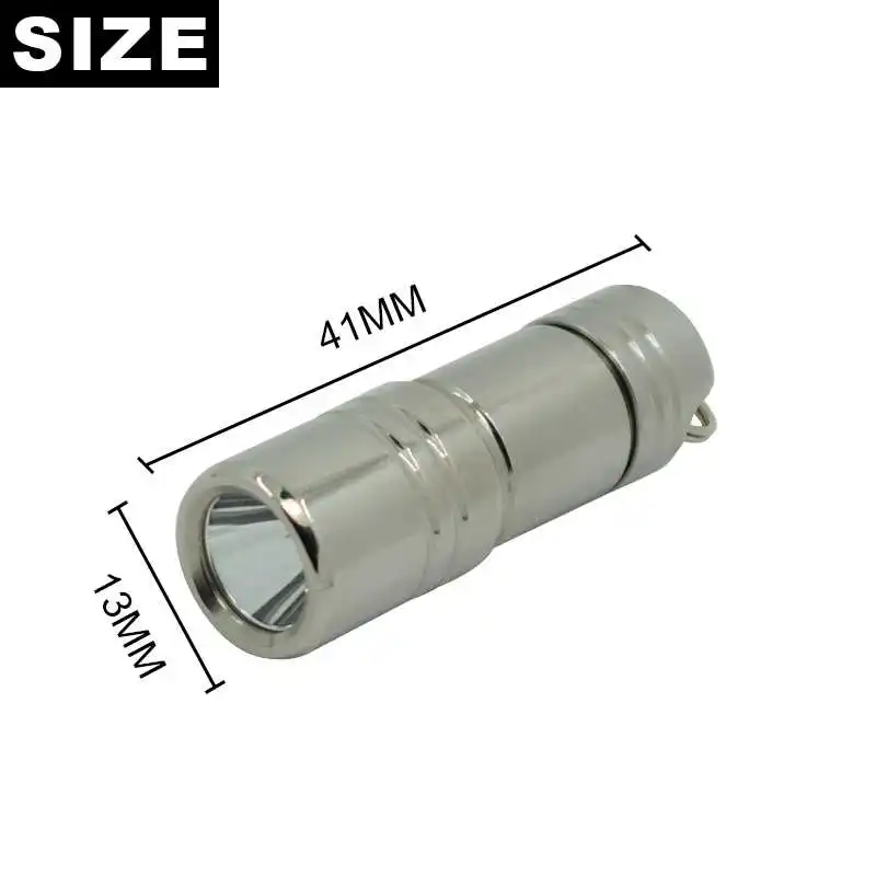 Wasafire Super Small Led Torch Stainless Steel Mini Flashlights USB Rechargeable Pocket Lantern With 10180 Battery For Camping