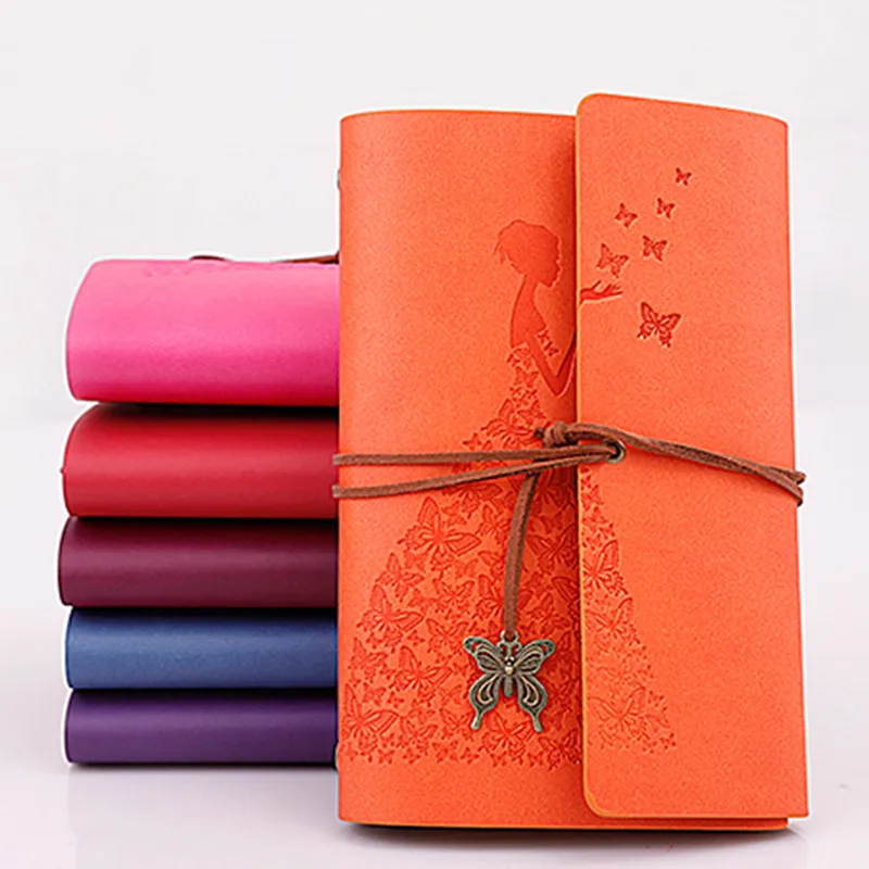 Travelers Notebook Diary Notepad Vintage Literature PU A6 A5 Leather Note Book Stationery Gift Traveler Journal Planners