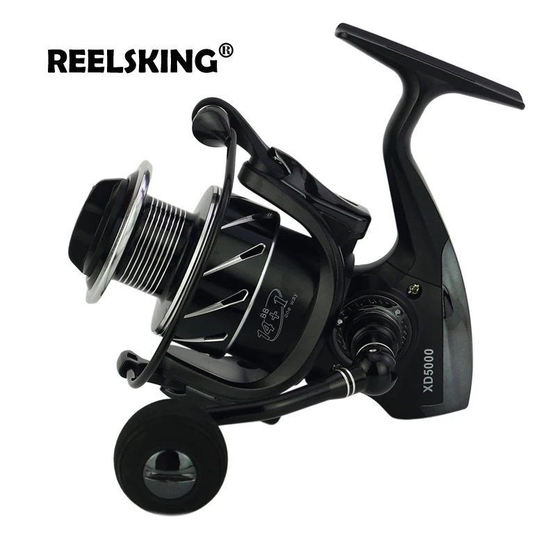 REELSKING Aluminum Spool One-way Clutch 5-10kg Drag fishing reel 1000-7000 series EVA handle spinning reel