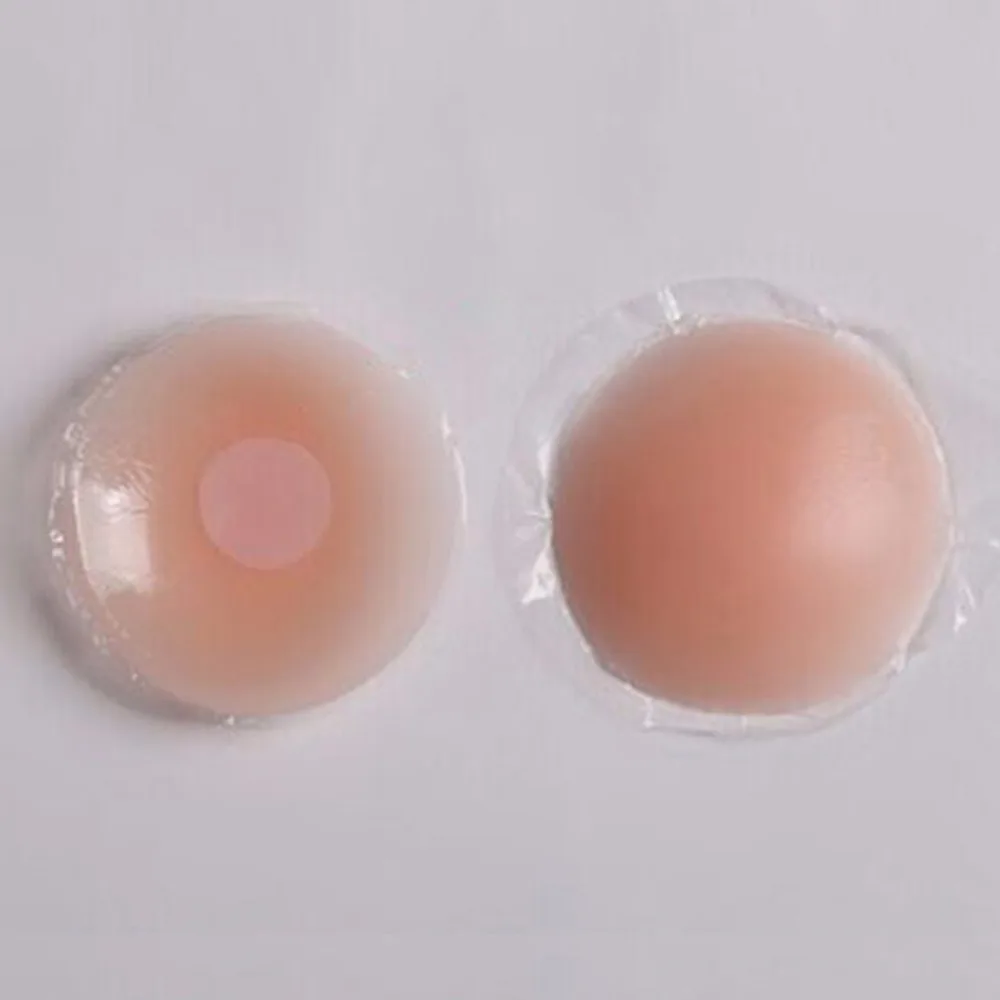

Adhesive Reusable Silicone Nipple Cover Bra Pad Invisible Breast Petal Non Woven Protective Nipple Pasties For Party Dress