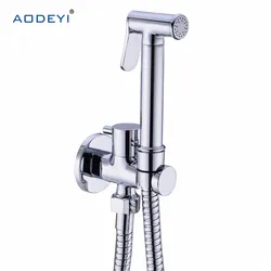 Toilet Handheld Bidet Spray Anal Shower Head Douche Kit Portable Brass Valve Bathroom Hand Sprayer Jet Tap Holder Hose Set