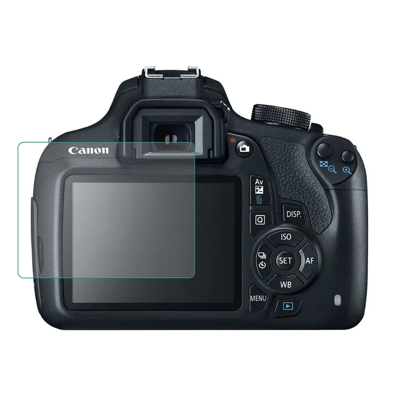 Tempered Glass Protector for Canon 1200D 1300D 1500D 2000D Rebel T5 T6 T7 Kiss X70 X80 X90 Camera Screen Protective Film