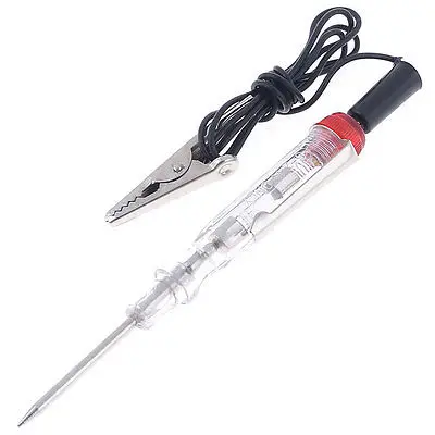 DC 6V-25V Cars Alligator Clamp Pocket Hook Voltage Tester Electroprobe