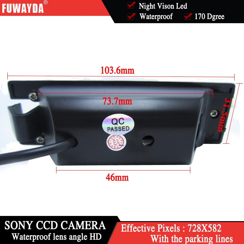 FUWAYDA FOR Sony CCD car rear view camera for Opel Vectra Astra Zafira Corsa Insignia Meriva Antara Vivaro Vauxhall waterproof