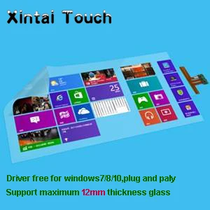 Free shipping! Xintai 49 inch 16:9 format 20 points interactive touch foil Film with side tail