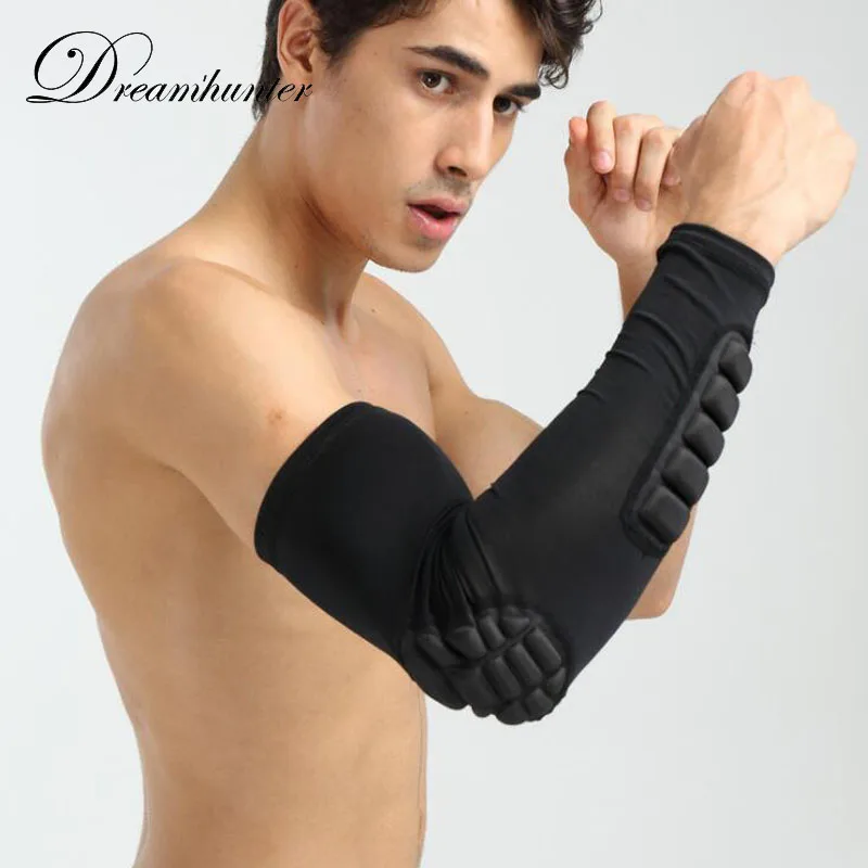 1 pc Basketball arm Sleeve pad extended breathable Crashproof gear elbow support wrist cuffs outdoor unisex Compression Sleeve