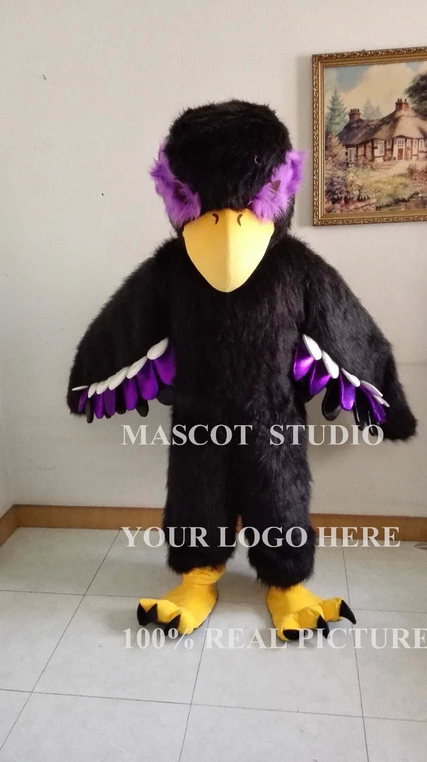 black eagle mascot hawk falcon mascot costume custom fancy costume anime cosplay kit mascotte theme fancy dress carnival costume