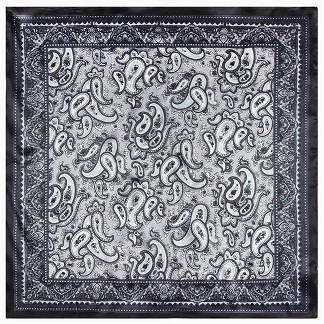 60*60cm Shawls Scarves For Women European Brand Fashion Bohemian Style Retro Paisley Scarf Small Square Echarpe