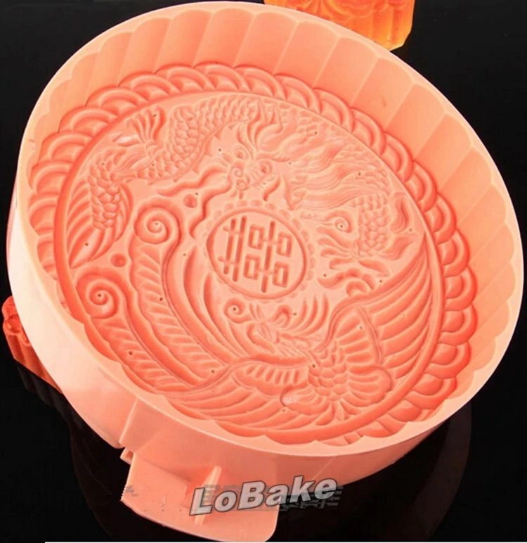 1000g moon cake decorative cookie tin mold Chinese character stamp double happiness 