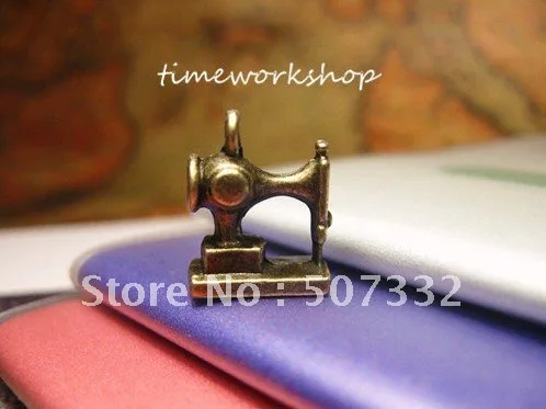 

Vintage Jewelry DIY materials wholesale Zakka manual material wholesale 15*12MM Vintage Sewing machine