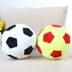 Travesseiro decorativo em forma de bola de futebol, almofada fofa de desenho animado 20/25/30cm