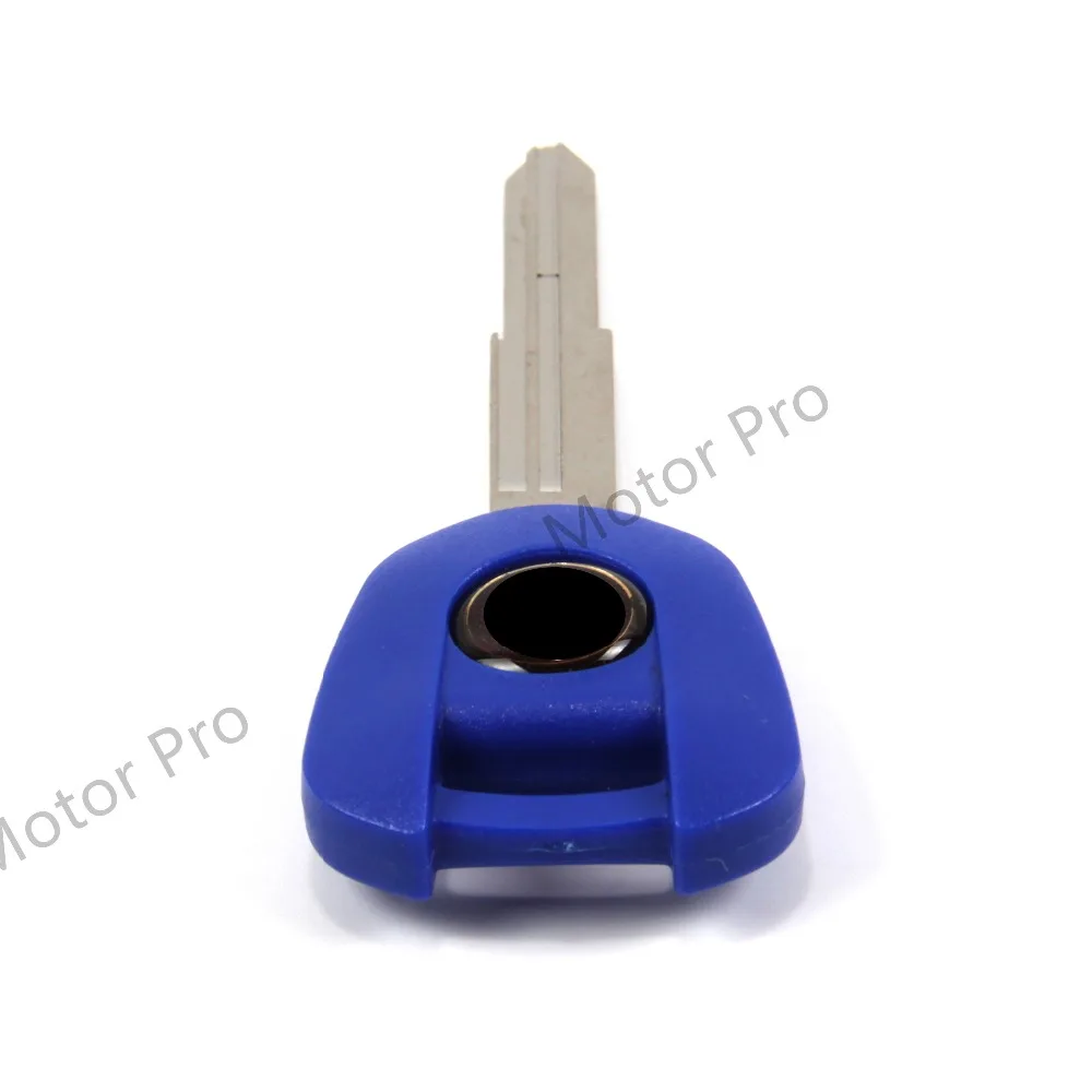 Uncut Blade Blank Key For Honda VFR750 VFR800 VT250 MC20 NSR250 MC18 MC21 XL400V XL750V XL1000V With Logo CBR600 CB1000 BLUE