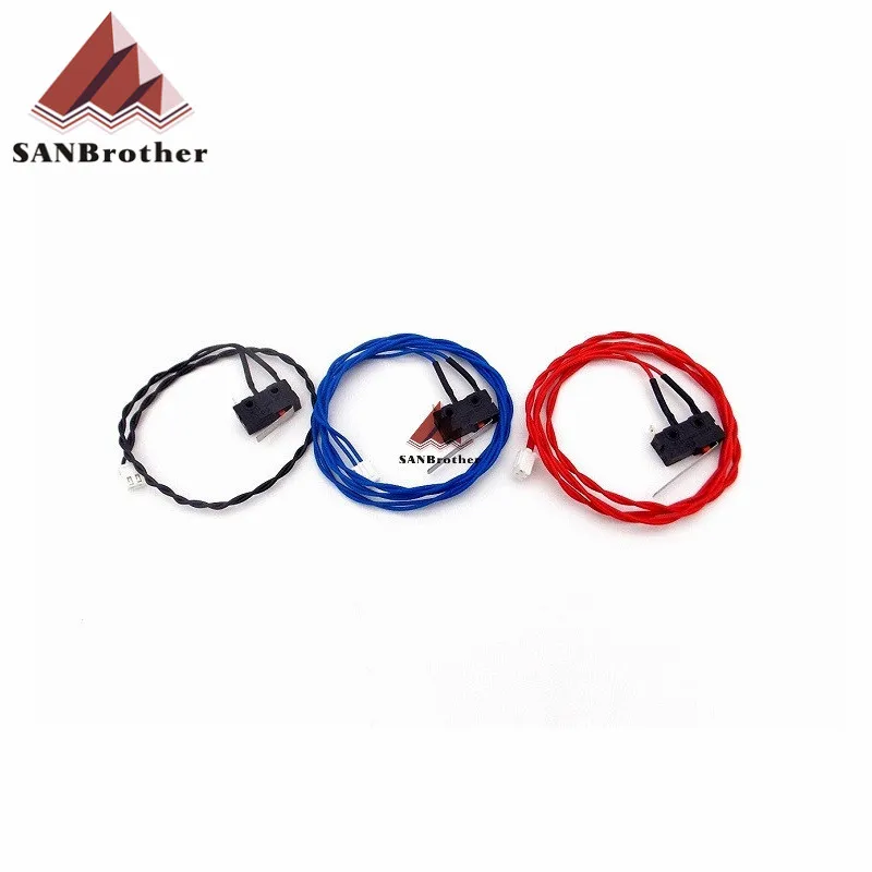 Hot! UM2 UM2+ Extended+ Limit Switch Red Black Blue Wire Three Colors 3D Printer Limit Switch.