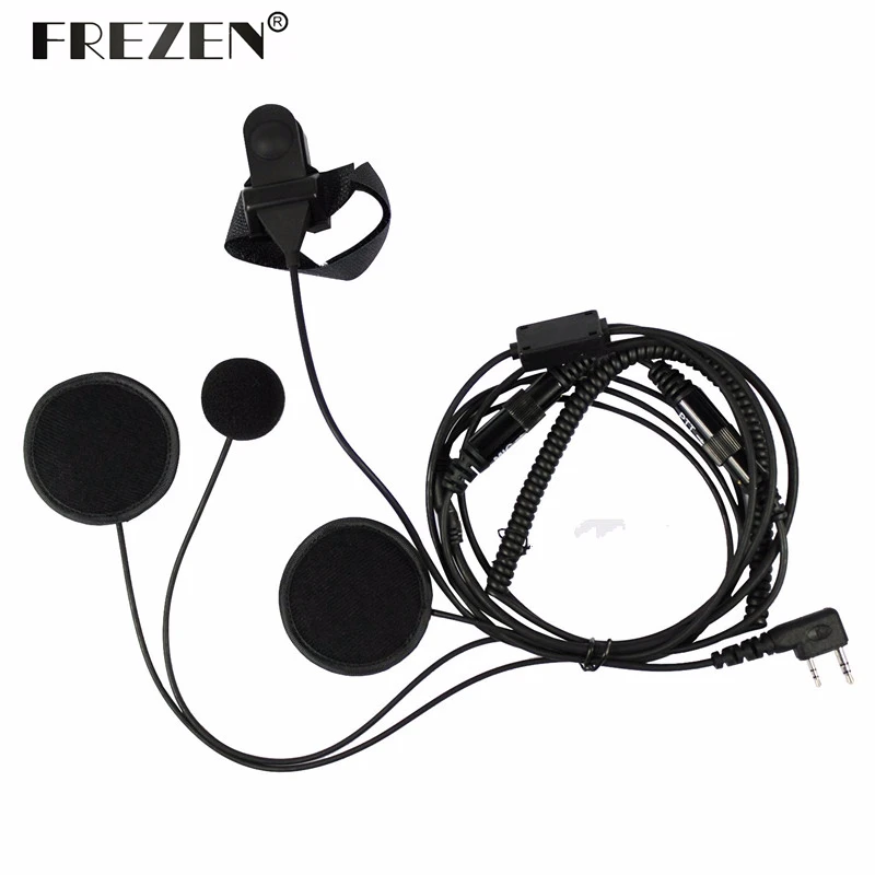 Motorcycle Full Face Helmet Headset PTT Mic for Kenwood BAOFENG CB Radio UV-5R UV-5RE Plus BF-F8+ GT-3 Walkie Talkie New